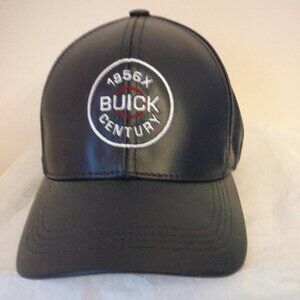 Buick Century 1956X Navy Blue Leather Adjustable Baseball Cap Hat-USA